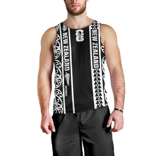 Custom New Zealand Football White Fern Supporter Men Tank Top