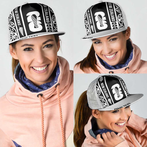 Personalised New Zealand Football White Fern Supporter Mesh Trucker Cap