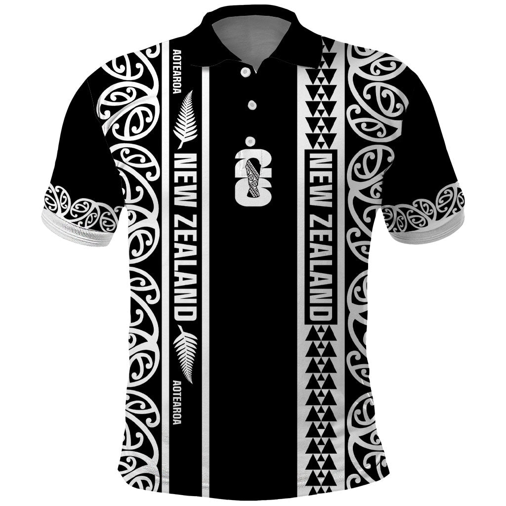 Custom New Zealand Football White Fern Supporter Polo Shirt