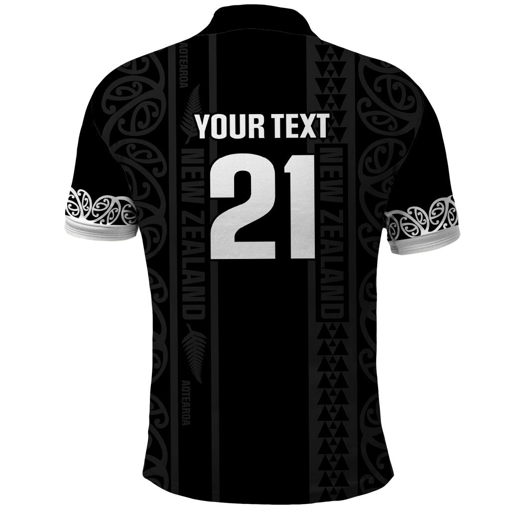 Custom New Zealand Football White Fern Supporter Polo Shirt
