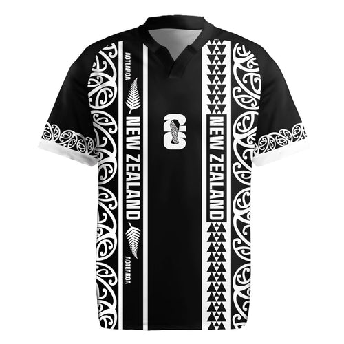 Custom New Zealand Football White Fern Supporter Rugby Jersey
