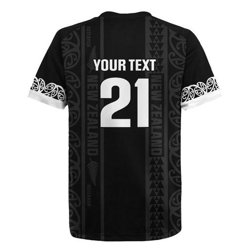Custom New Zealand Football White Fern Supporter Rugby Jersey
