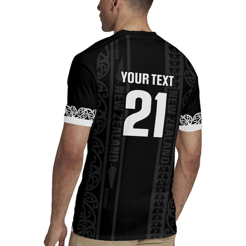 Custom New Zealand Football White Fern Supporter Rugby Jersey
