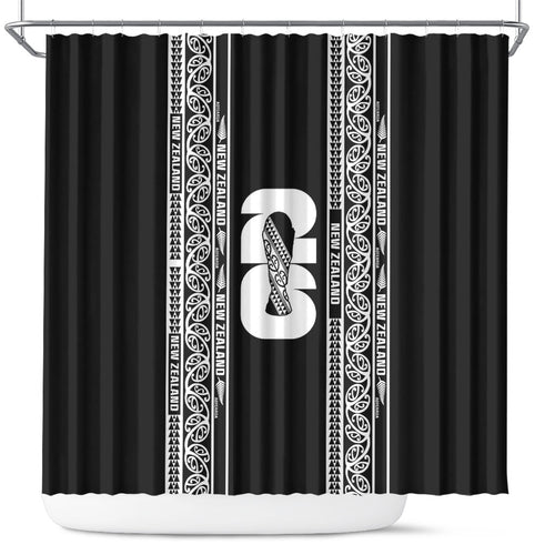New Zealand Football White Fern Supporter Shower Curtain