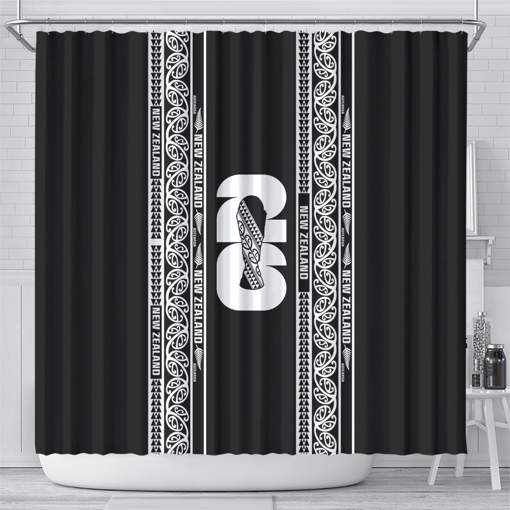 New Zealand Football White Fern Supporter Shower Curtain