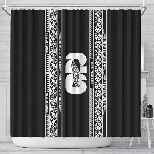 New Zealand Football White Fern Supporter Shower Curtain
