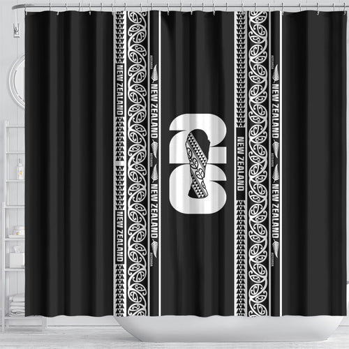 New Zealand Football White Fern Supporter Shower Curtain