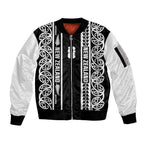 Custom New Zealand Football White Fern Supporter Sleeve Zip Bomber Jacket