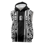 Custom New Zealand Football White Fern Supporter Sleeveless Hoodie