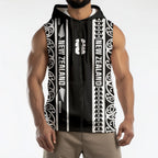 Custom New Zealand Football White Fern Supporter Sleeveless Zip Hoodie