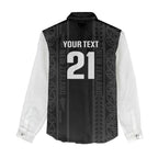 Custom New Zealand Football White Fern Supporter Women Casual Shirt