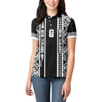 Custom New Zealand Football White Fern Supporter Women Polo Shirt