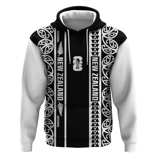 Custom New Zealand Football White Fern Supporter Zip Hoodie