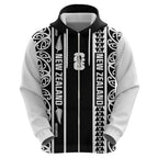 Custom New Zealand Football White Fern Supporter Zip Hoodie