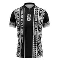 Custom New Zealand Football White Fern Supporter Zipper Polo Shirt