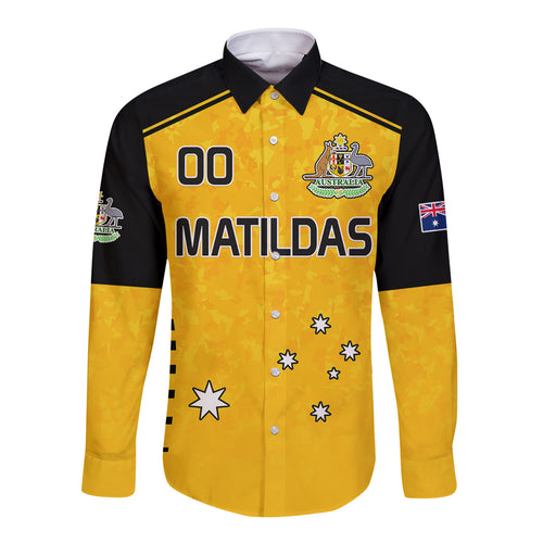 custom-australia-soccer-long-sleeve-button-shirt-matildas-2023-socceroos-black-vibe
