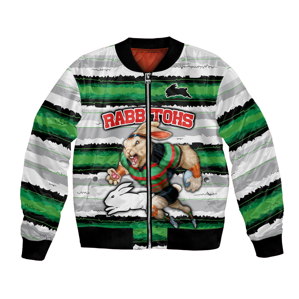 custom-rabbitohs-mascot-rugby-bomber-jacket-the-souths-go-champions