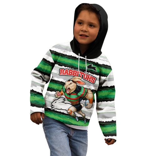 custom-rabbitohs-mascot-rugby-kid-hoodie-the-souths-go-champions