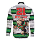 custom-rabbitohs-mascot-rugby-long-sleeve-button-shirt-the-souths-go-champions