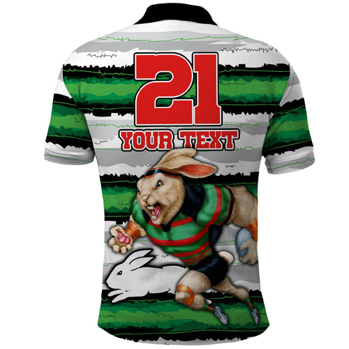 custom-rabbitohs-mascot-rugby-polo-shirt-the-souths-go-champions