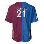 Custom Broncos-Bulldogs Baseball Jersey NRL Tribal Half Style