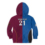 Custom Broncos-Bulldogs Kid Hoodie NRL Tribal Half Style