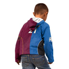 Custom Broncos-Bulldogs Kid Hoodie NRL Tribal Half Style