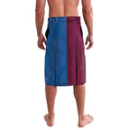 Custom Broncos-Bulldogs Lavalava NRL Tribal Half Style