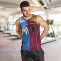 Custom Broncos-Bulldogs Men Tank Top NRL Tribal Half Style