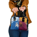 Custom Broncos-Bulldogs Shoulder Handbag NRL Tribal Half Style