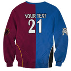 Custom Broncos-Bulldogs Sweatshirt NRL Tribal Half Style