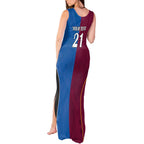 Custom Broncos-Bulldogs Tank Maxi Dress NRL Tribal Half Style