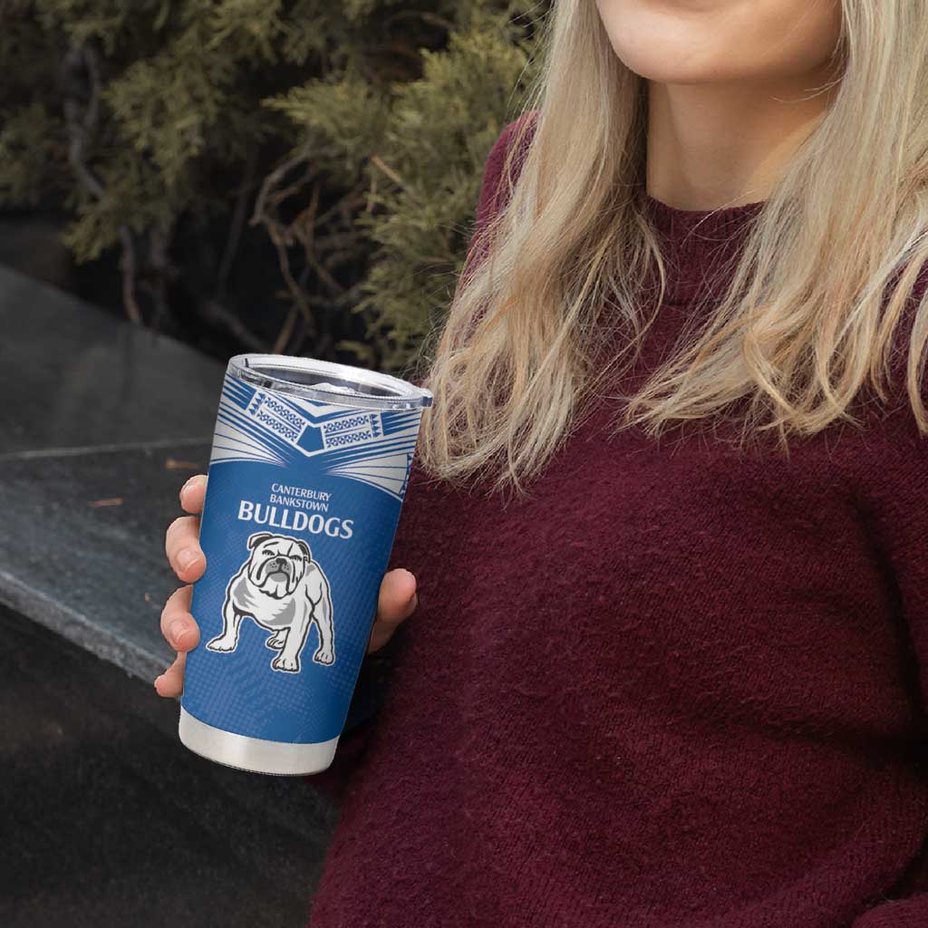Custom Broncos-Bulldogs Tumbler Cup NRL Tribal Half Style