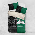 Custom Rabbitohs-Panthers Bedding Set NRL Tribal Half Style