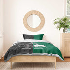 Custom Rabbitohs-Panthers Bedding Set NRL Tribal Half Style
