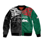 Custom Rabbitohs-Panthers Bomber Jacket NRL Tribal Half Style