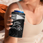 Custom Rabbitohs-Panthers 4 in 1 Can Cooler Tumbler NRL Tribal Half Style