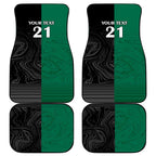 Custom Rabbitohs-Panthers Car Mats NRL Tribal Half Style