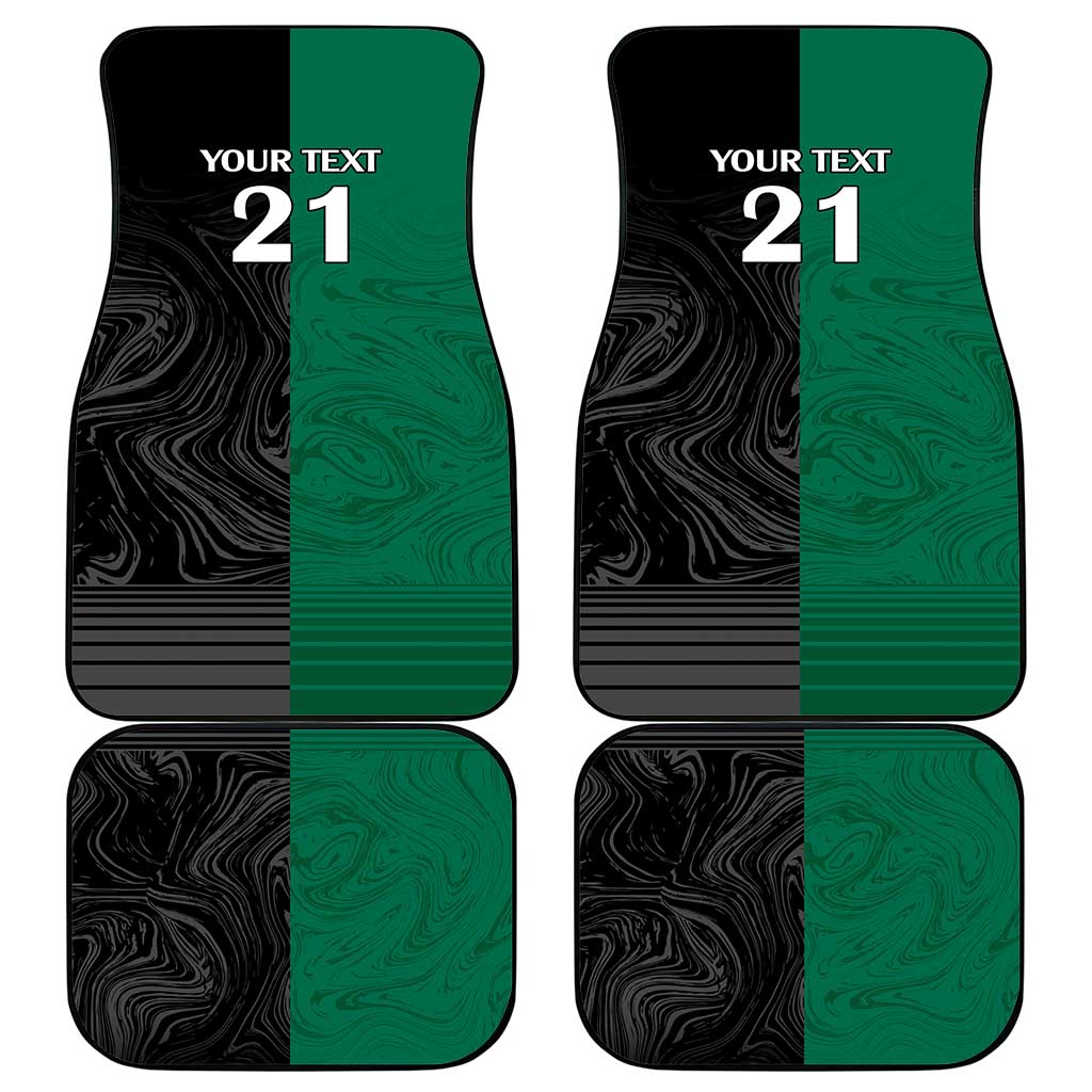 Custom Rabbitohs-Panthers Car Mats NRL Tribal Half Style