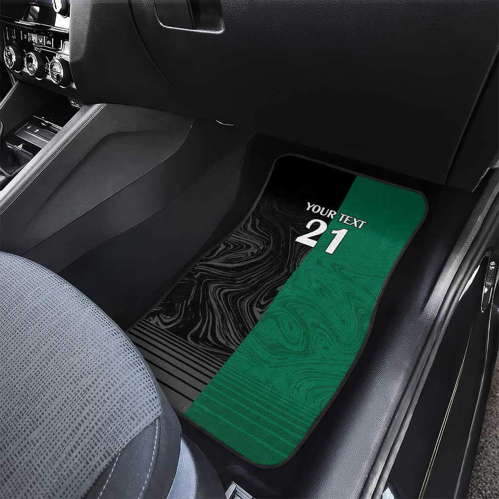Custom Rabbitohs-Panthers Car Mats NRL Tribal Half Style