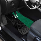 Custom Rabbitohs-Panthers Car Mats NRL Tribal Half Style