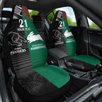 Custom Rabbitohs-Panthers Car Seat Cover NRL Tribal Half Style