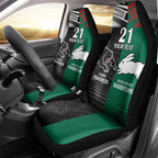 Custom Rabbitohs-Panthers Car Seat Cover NRL Tribal Half Style