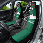 Custom Rabbitohs-Panthers Car Seat Cover NRL Tribal Half Style