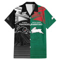 Custom Rabbitohs-Panthers Family Matching Mermaid Dress and Hawaiian Shirt NRL Tribal Half Style
