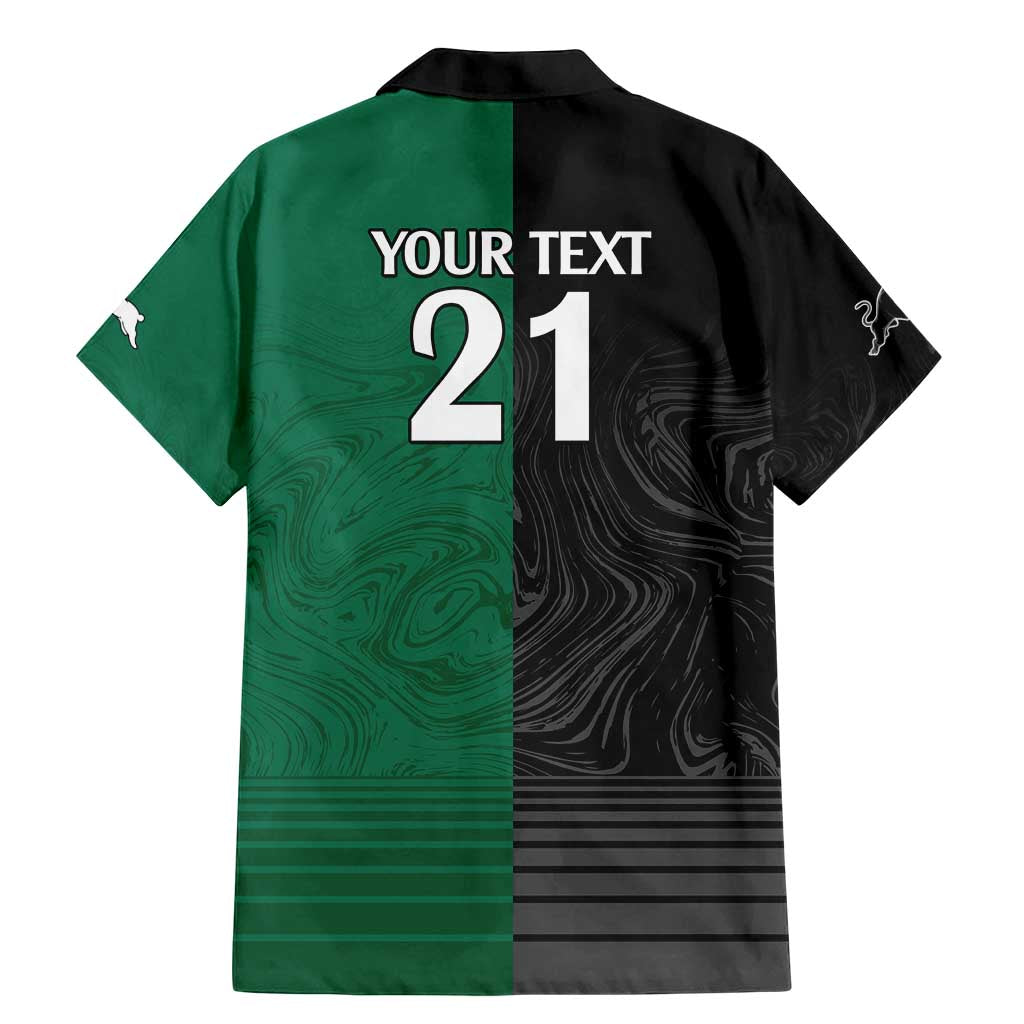 Custom Rabbitohs-Panthers Family Matching Mermaid Dress and Hawaiian Shirt NRL Tribal Half Style