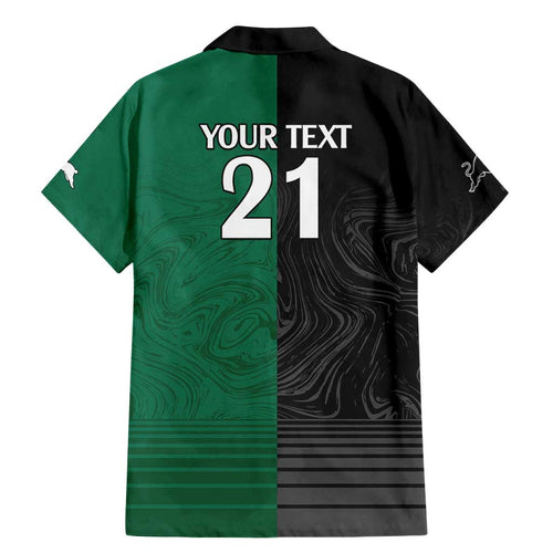 Custom Rabbitohs-Panthers Family Matching Mermaid Dress and Hawaiian Shirt NRL Tribal Half Style