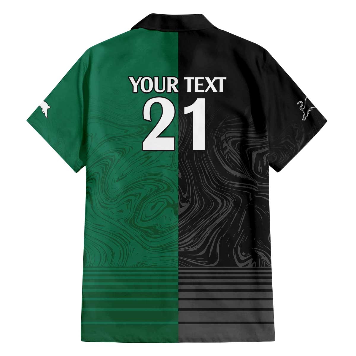 Custom Rabbitohs-Panthers Family Matching Off The Shoulder Long Sleeve Dress and Hawaiian Shirt NRL Tribal Half Style