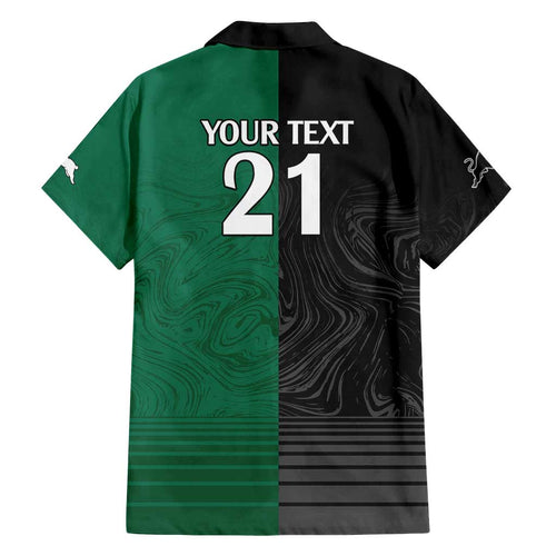 Custom Rabbitohs-Panthers Family Matching Summer Maxi Dress and Hawaiian Shirt NRL Tribal Half Style