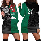 Custom Rabbitohs-Panthers Hoodie Dress NRL Tribal Half Style